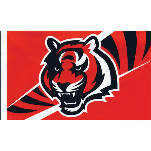 Cincinnati Bengals - Logo Red 3'X5' Flag