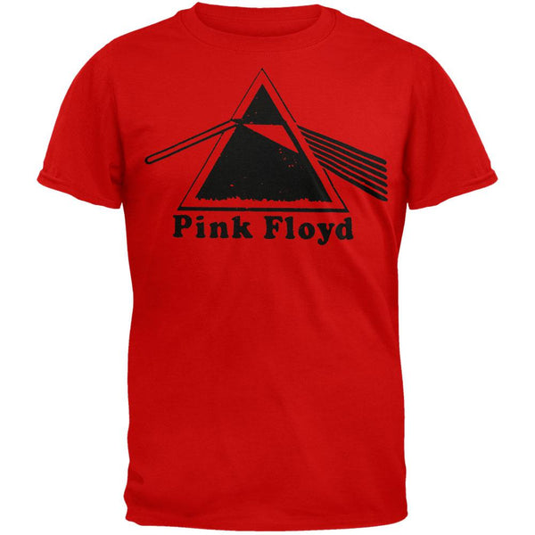 Pink Floyd - Dark Side Pyramids Velvet Logo T-Shirt