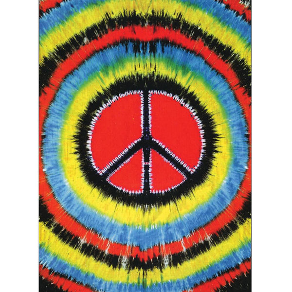 Tie Dye Peace Sign Tapestry