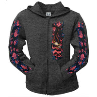 Eagle Roses Juniors Zip Hoodie