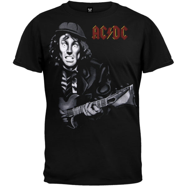 AC/DC - Angus Guitar Cartoon Soft T-Shirt