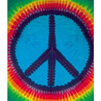 Peace Sign Tie Dye Tapestry