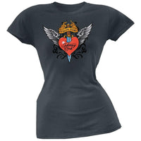 Johnny Cash - Heart Juniors T-Shirt