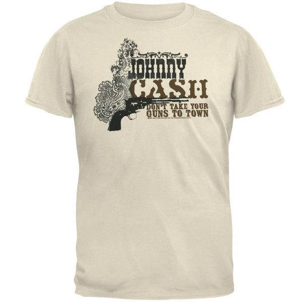 Johnny Cash - Guns Cream Soft T-Shirt
