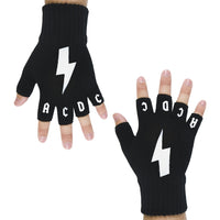 AC/DC - Lightning Logo Fingerless Gloves