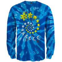 Spiral Sun & Moon - Tie Dye Long Sleeve T-Shirt