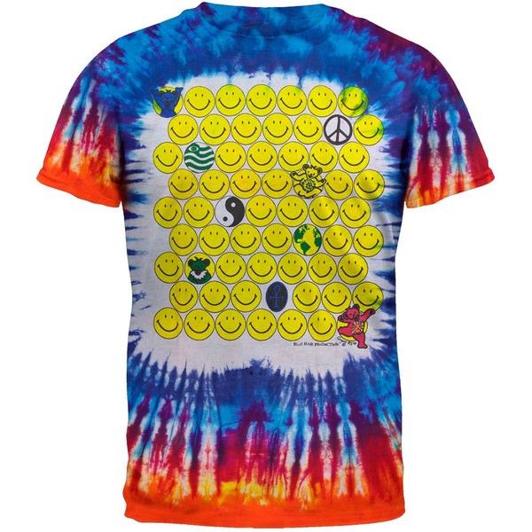 Smiley Faces Honeycomb - Tie Dye T-Shirt