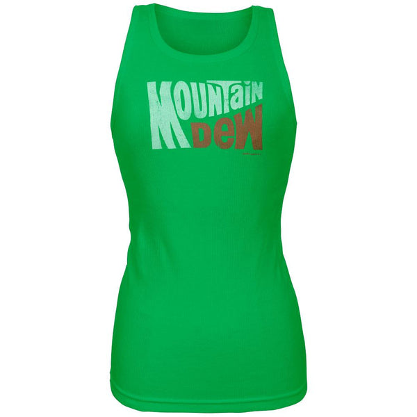 Mountain Dew - Classic Juniors Green Tank Top
