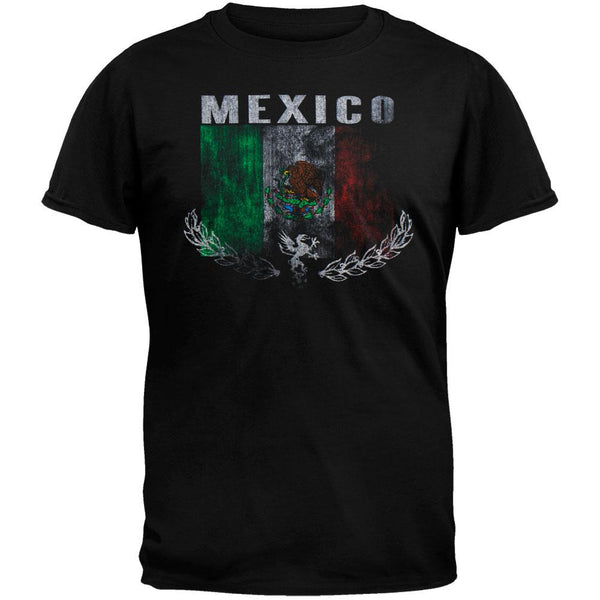 Mexico Vintage Flag Soccer T-Shirt