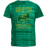 Led Zeppelin - 1977 Green Tie-Dye T-Shirt