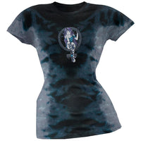 Fairy In Celtic Cross Tie Dye Juniors T-Shirt