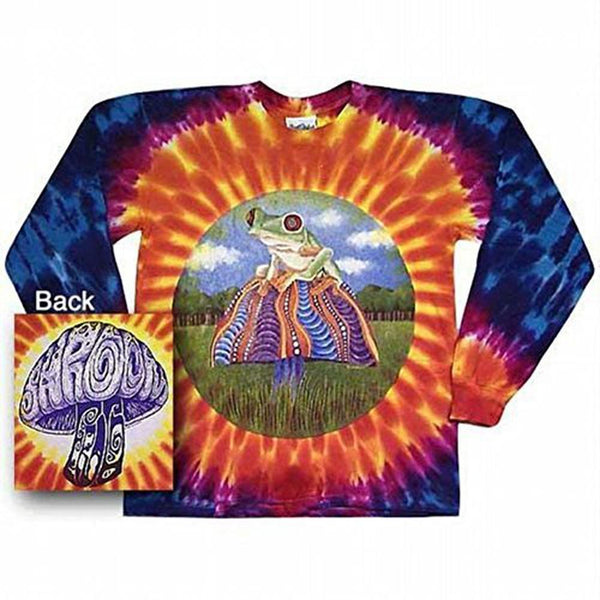 Shroomin Frog Tie Dye Long Sleeve T-Shirt