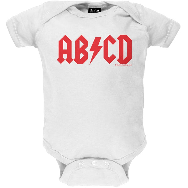 AB/CD White Baby One Piece