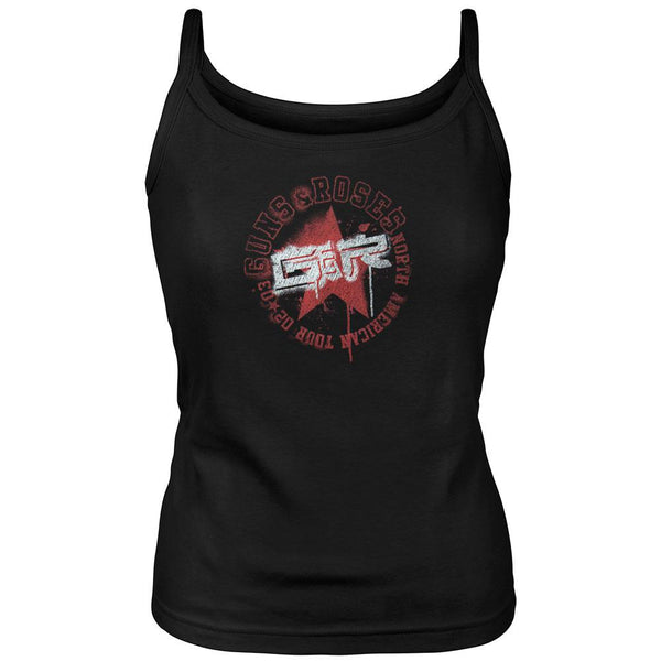 Guns N Roses - Sprayed Star Juniors Tank Top