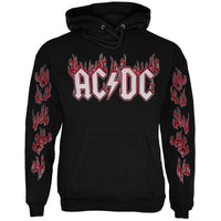 AC/DC - Flocked Flames Hoodie