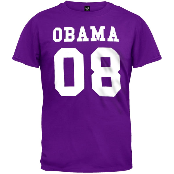 Obama '08 - Jersey Style Purple T-Shirt