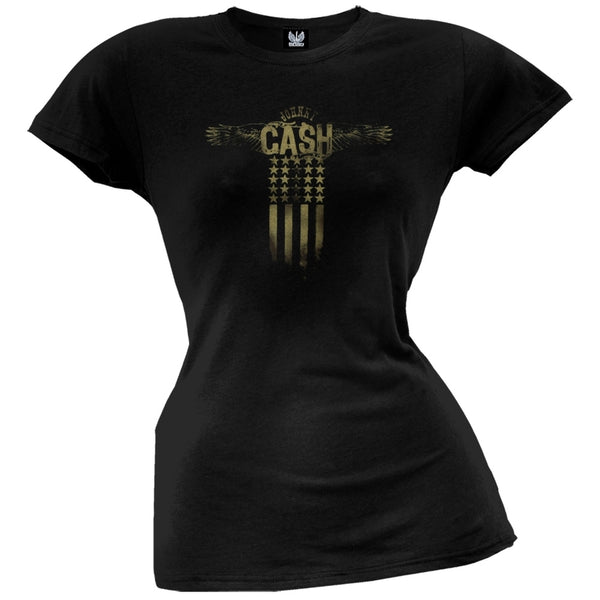 Johnny Cash - Wings Juniors T-Shirt