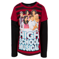 High School Musical - Red Stripes Girls Youth 2fer Long Sleeve T-Shirt