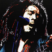 Bob Marley - Electric Medium Canvas Print