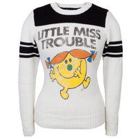 Little Miss - Miss Trouble Juniors Crew Neck Sweater
