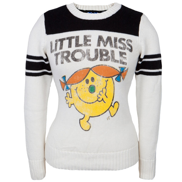 Little Miss - Miss Trouble Juniors Crew Neck Sweater