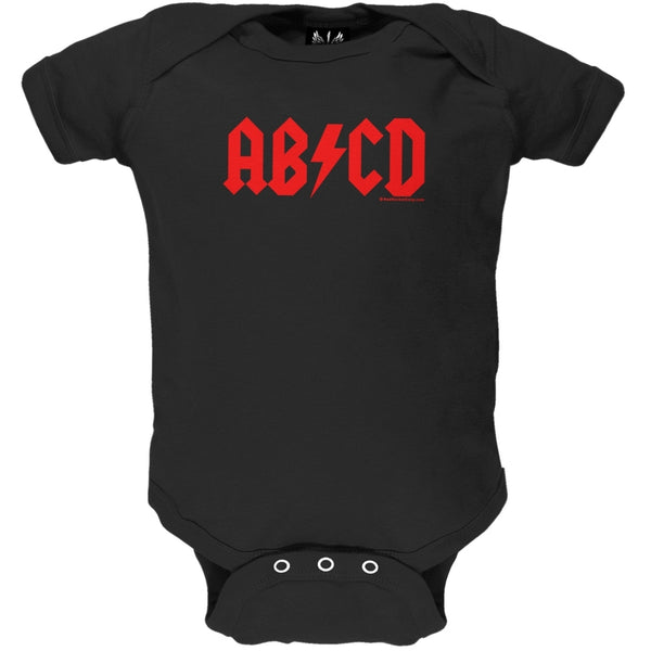 AB/CD Black Baby One Piece