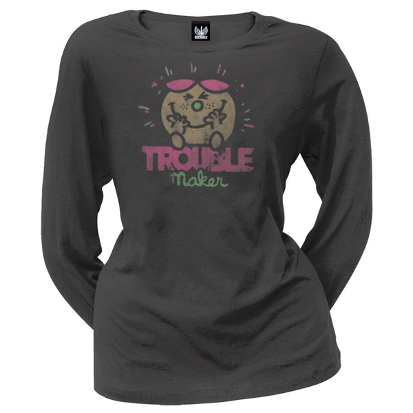 Little Miss - Trouble Maker Juniors Long Sleeve T-Shirt