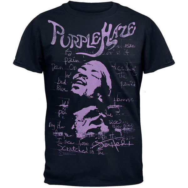 Jimi Hendrix - Purple Haze Navy Blue Soft T-Shirt