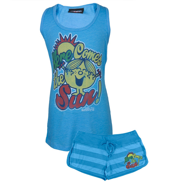 Little Miss - Here Comes The Sun Juniors Tank And Shorts Set