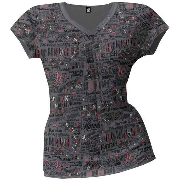 Hannah Montana - Hannah Fonts Junior V-Neck