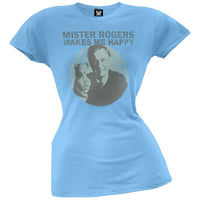 Mr. Rogers - Makes Me Happy Juniors T-Shirt
