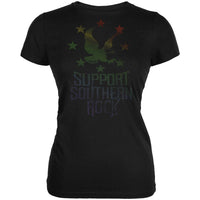 Lynyrd Skynyrd - Support Southern Rock Logo Juniors T-Shirt