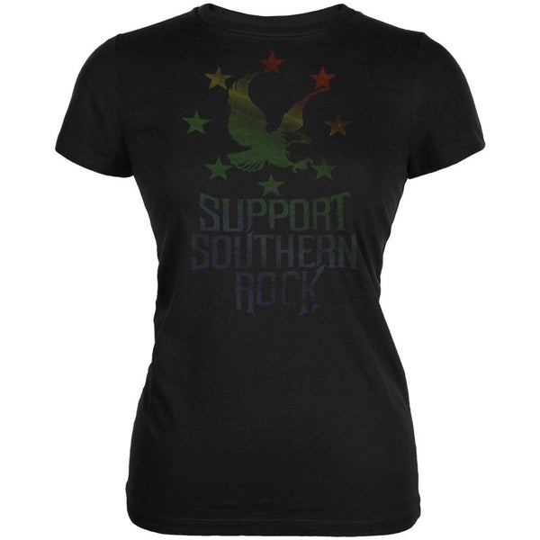 Lynyrd Skynyrd - Support Southern Rock Logo Juniors T-Shirt