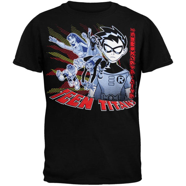 Teen Titans - Techno Robin Black Youth T-Shirt