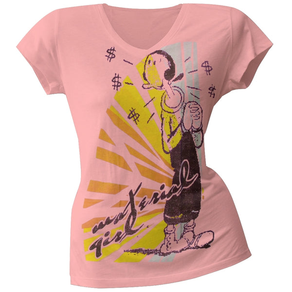 Popeye - Material Girl Juniors T-Shirt
