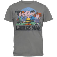 Peanuts - Ladies Man Soft Grey T-Shirt