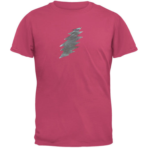 Grateful Dead - Foil Bolt Pink Youth T-Shirt