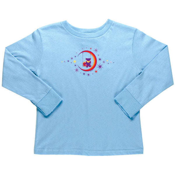 Grateful Dead - Moon Swing Blue Toddler Long Sleeve T-Shirt