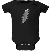 Grateful Dead - Foil Bolt Black Baby One Piece