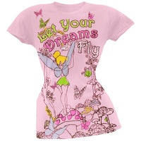 Tinkerbell - Let Your Dreams Fly Juniors T-Shirt