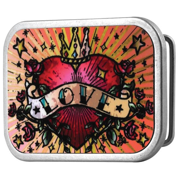 Love Heart Belt Buckle