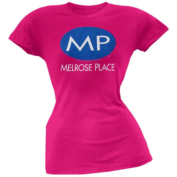 Melrose Place - Logo Pink Juniors T-Shirt