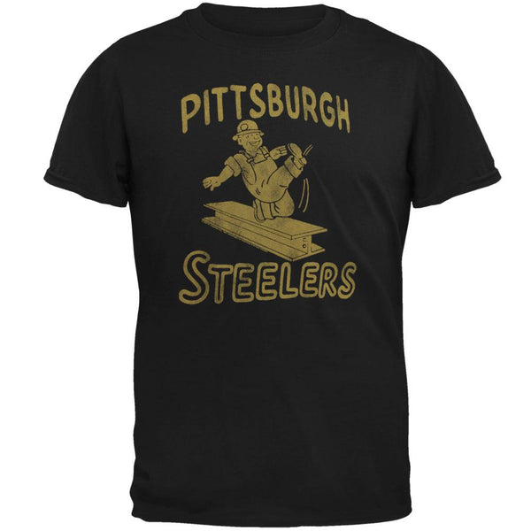 Pittsburgh Steelers - Steel Beam Punt Soft T-Shirt