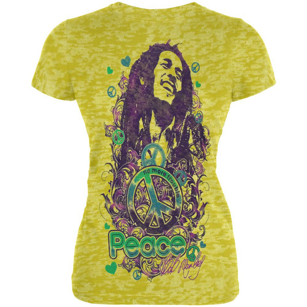 Bob Marley - Peace Juniors Burnout T-Shirt