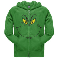 Dr. Seuss - Grinch Face Zip Hoodie