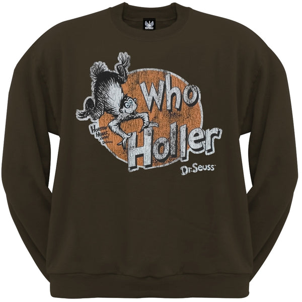 Dr. Seuss - Who Holler Crew Neck Sweatshirt
