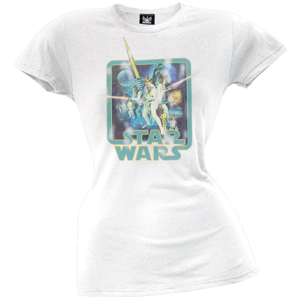 Star Wars - Distressed Poster Juniors T-Shirt