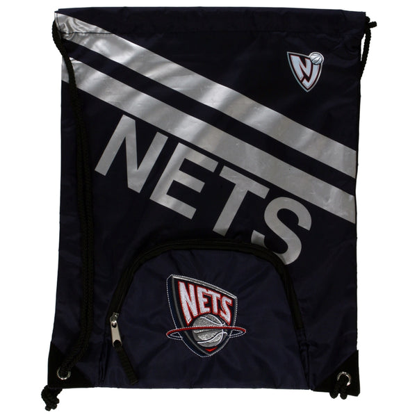 New Jersey Nets - Logo Stripe Nylon Backsack