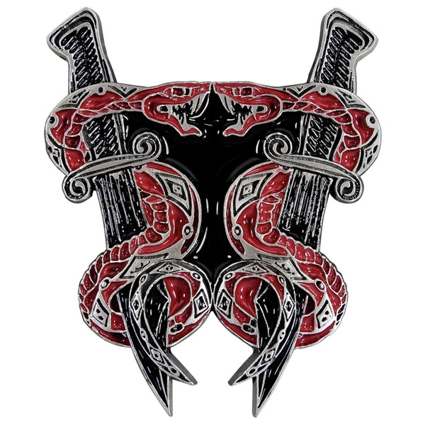 Serpent & Daggers Belt Buckle