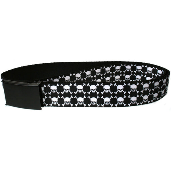 Top Skulls Web Belt